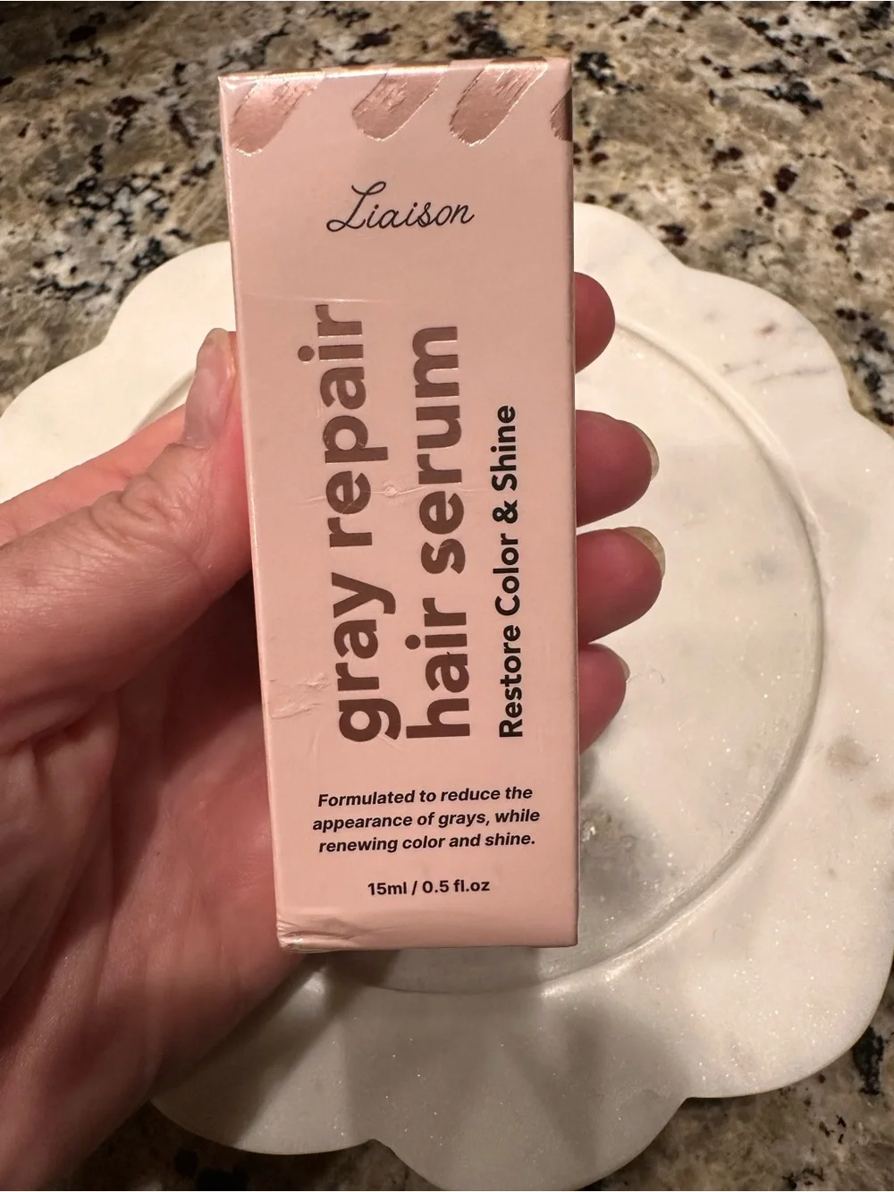 Liaison Gray Repair Hair Serum (15ml) – Brand New & Sealed!